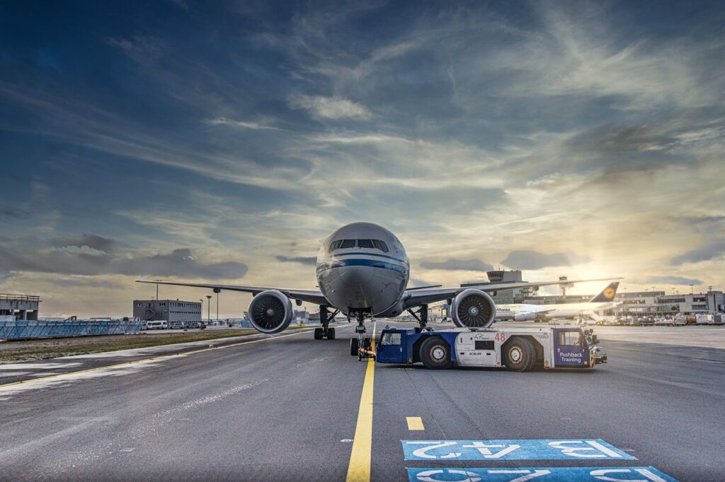 Jumbo Jet on runway